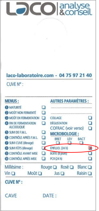 Etiquette LACO